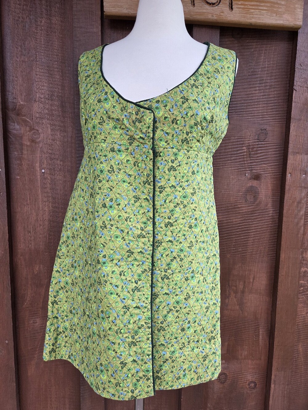 Vintage Handmade Quilted Tunic Vest